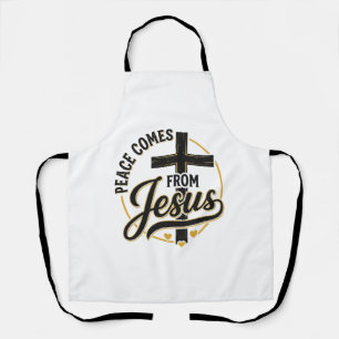 Delantal Camiseta Cruz Cristiana Jesús Trae Paz