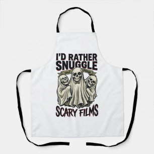 Delantal Camiseta de abrazo de terror calavera divertida No