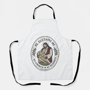 Delantal Camiseta de ánimo de enfermedad crónica de Jesús I