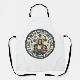 Delantal Camiseta de ánimo neurodivergente de Jesús Inspira