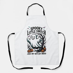 Delantal Camiseta de Bruja de Halloween Diseño de Humor de