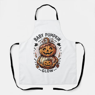 Delantal Camiseta de calabaza de embarazo Halloween Belly D