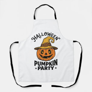 Delantal Camiseta de calabaza de Halloween Sombrero de bruj