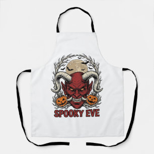 Delantal Camiseta de Demonio de Halloween con Calabaza de G