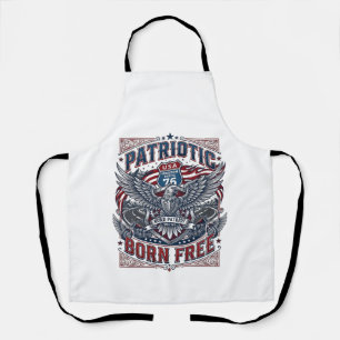 Delantal Camiseta de diseño con estampado trasero Patriótic