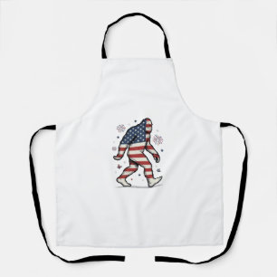 Delantal Camiseta de diseño de grabado vintage de Bigfoot p