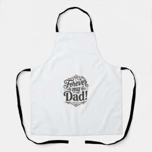 Delantal Camiseta de diseño de letras vintage para siempre