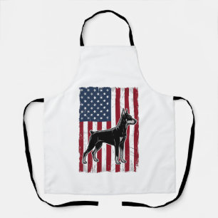 Delantal Camiseta de diseño vectorial vintage de bandera de