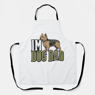 Delantal Camiseta de diseño vintage de grabado de terrier p
