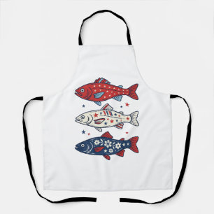 Delantal Camiseta de diseño vintage de tres peces patriótic
