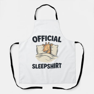 Delantal Camiseta De Dormir Divertida Jirafa Oficial Desi