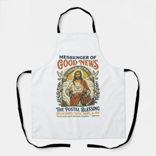 Delantal Camiseta de entrega de trabajador postal de Jesús