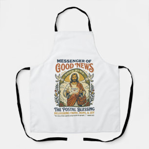 Delantal Camiseta de entrega de trabajador postal de Jesús