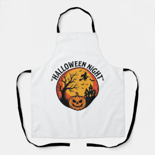 Delantal Camiseta de escena espeluznante de grabado vintage