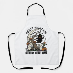 Delantal Camiseta de Fantasma de Halloween Diseño Divertido