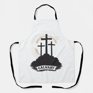 Delantal Camiseta de fe con grabado vintage de Jesús en Cal