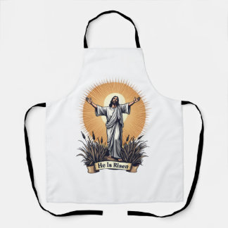 Delantal Camiseta de fe con grabado vintage de la resurrecc