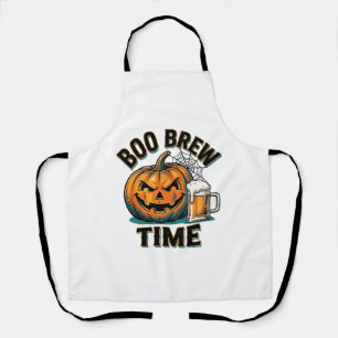 Delantal Camiseta de fiesta de cerveza de Halloween calabaz