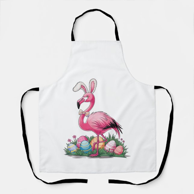 Delantal Camiseta de Flamenco de Pascua (Anverso)