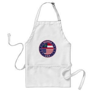 Delantal camiseta de Georgia, pegatina de Georgia,