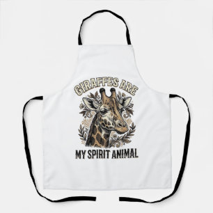 Delantal Camiseta de grabado vintage de animal espiritual d