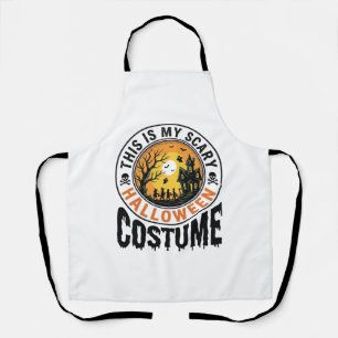 Delantal Camiseta de grabado vintage de disfraz de Hallowee