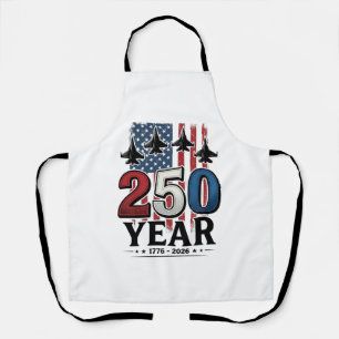 Delantal Camiseta de grabado vintage jet patriota de 250 añ