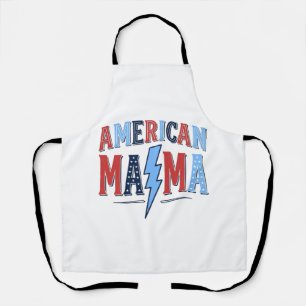 Delantal Camiseta de grabado vintage patriótica American Ma
