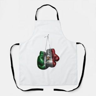 Delantal Camiseta de guantes de boxeo - bandera vintage de 