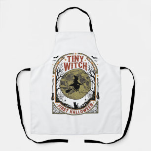 Delantal Camiseta de Halloween de Bruja Bebé para la Primer