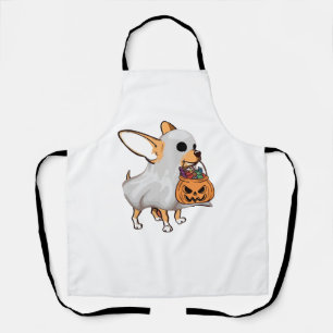 Delantal Camiseta de Halloween de calabaza fantasma de Chih