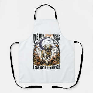 Delantal Camiseta de Halloween de Labrador Vintage Dog Mom