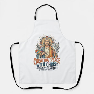 Delantal Camiseta de hobby de acuarela de Jesús Fe inspirad