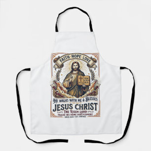 Delantal Camiseta de Jesús Surfing Fe Inspiradora