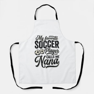 Delantal Camiseta de Jugador de Fútbol Nana Vintage Engravi