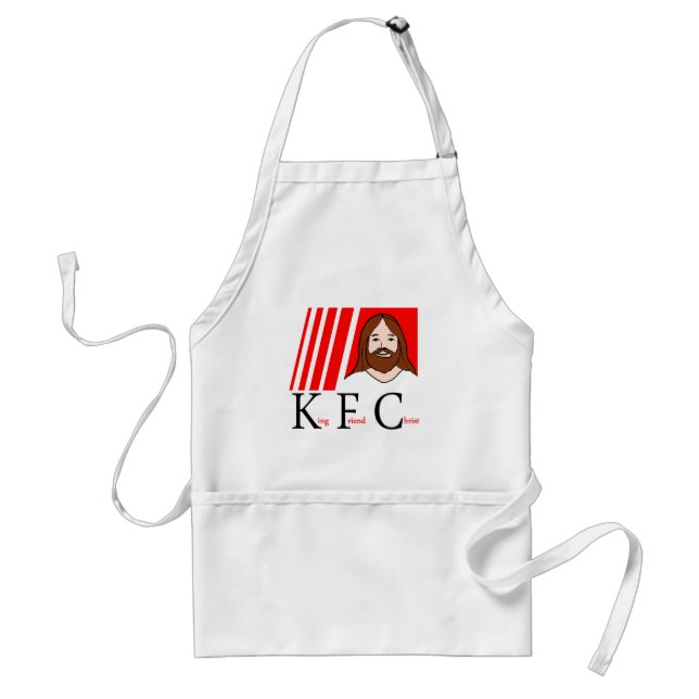 DELANTAL  CAMISETA DE KFC CRISTO (Frente)