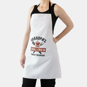 Delantal Camiseta de la cuadrilla de la parrilla de Abuelo
