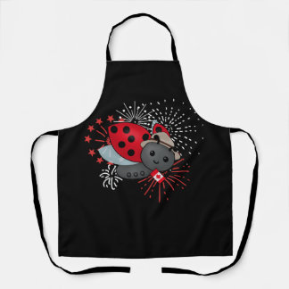 Delantal Camiseta de mariposa del Día de Canadá