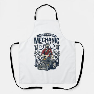 Delantal Camiseta de mecánico del día del padre Dad diverti