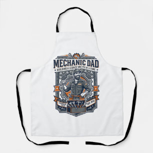 Delantal Camiseta de mecánico del día del padre Dad diverti