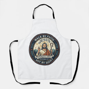 Delantal Camiseta de moda de Jesus Matcha Cafe Graphic Chri