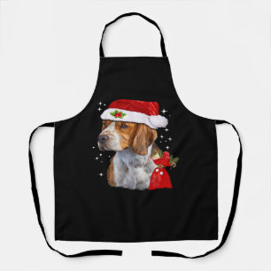 Delantal Camiseta de Navidad de Perro Beagle Familia de Per