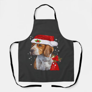 Delantal Camiseta de Navidad de Perro Beagle Familia de Per