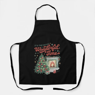 Delantal Camiseta de Navidad Es el momento más maravilloso 