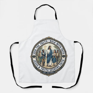 Delantal Camiseta de nerd de teología apologética de Jesús