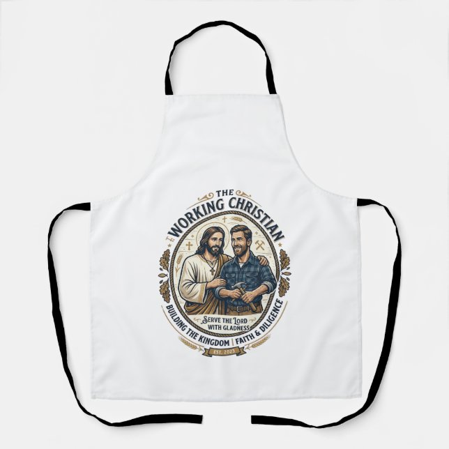 Delantal Camiseta de oficios de construcción de Jesús Gráfi (Anverso)
