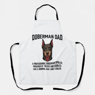 Delantal Camiseta de padre de Doberman grabado vintage aman