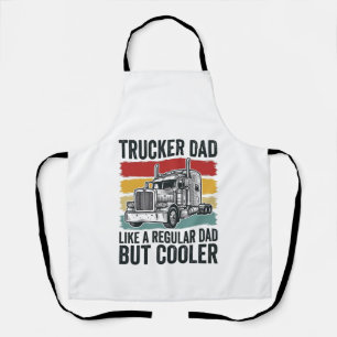 Delantal Camiseta de Papá camionero como un papá regular pe