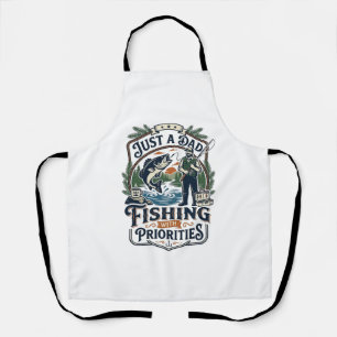 Delantal Camiseta de Papá de Día de Pesca Solo Un Papá Con