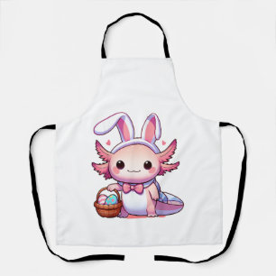Delantal Camiseta de Pascua Ajolote Orejas de Conejo Huevos
